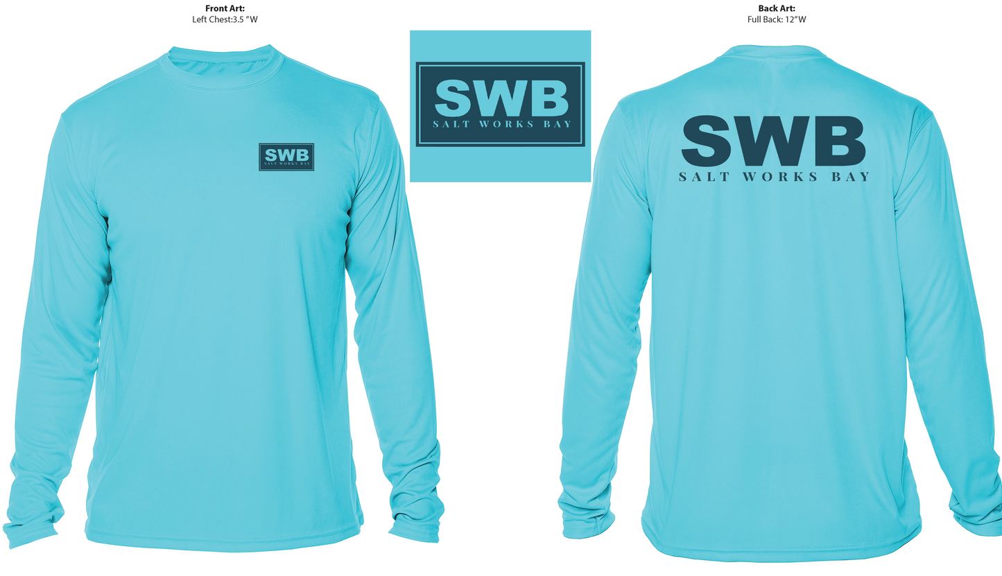 Salt Works Bay SPF 50 Sun Shirt - Water Blue
